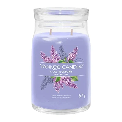 Image de Yankee Candle Signature bougie parfumée Grande en pot avec double mèche Mélange de cire soja à combustion longue Cadeau parfait pour femme