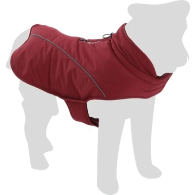 Image de Flamingo Manteau d&#039;hiver pour Chiens Ragna Rouge Taille 55cm (A: 55 cm, B: 40 48 C: 68 74 cm) Idéal Border Collie, Cocker Spaniel, Labrador, Vizsla et Beagle