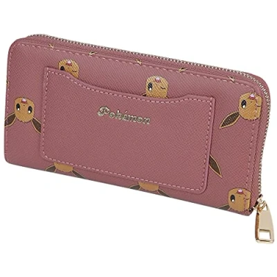 Image de Difuzed Pokémon Portefeuille imprimé Eevee sur Toute la Surface avec Fermeture éclair, GW887742POK, Multicolore, One Size
