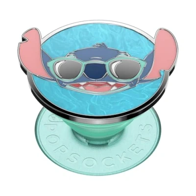 Image de PopSockets: Poignée de téléphone avec béquille Extensible, Prise Pop Socket pour téléphone, Disney Suns Out Stitch