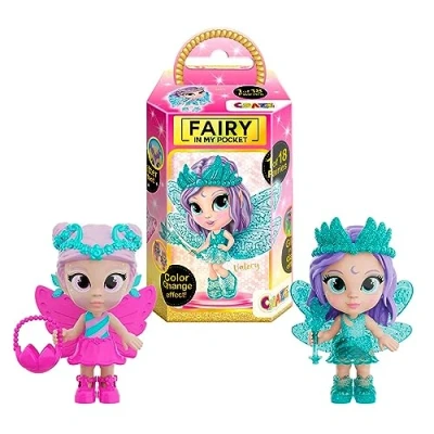 Image de CRAZE Fairy in My Pocket Jouet Fée Set de 2 Mini Poupées à Collectionner, Ailes Scintillantes &amp; Nombreux Accessoires