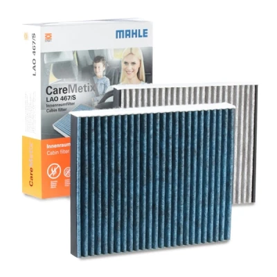 Image de MAHLE ORIGINAL LAO 467/S Filtre d&#039;habitacle à charbon actif, aux propriétés anti allergènes, avec effet antibactérien 247,0 206 30,0 CareMetix