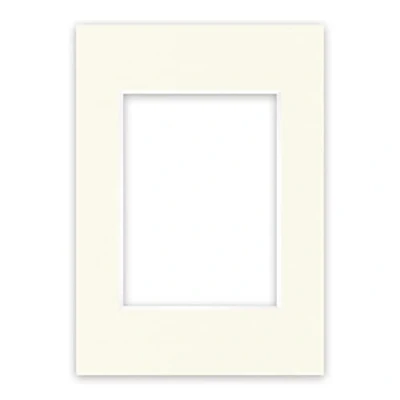 Image de nielsen Conservation Passepartout carton 2,2 mm format extérieur 21x29,7 cm (DIN A4) pour d&#039;image 13x18 blanc ivoire (blanc crème) surface lisse
