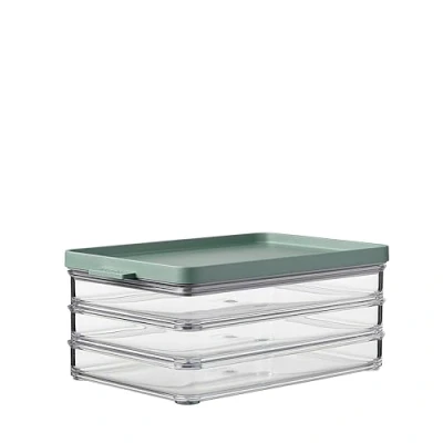 Image de Mepal Boîte Conservation Jambon à 3 couches Rangement Frigo avec Couvercle Charcuterie Récipient pour le L&#039;organisation de la Cuisine x 500 ml Nordic sage