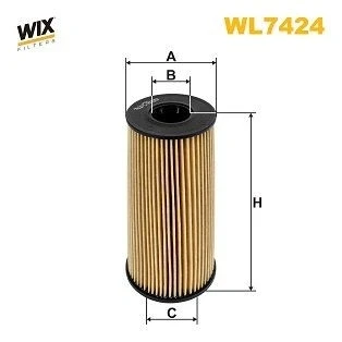 Image de WIX FILTERS WL7424 Filtre à huile Cartouche filtrante RENAULT: MASTER 2 Kasten, TRAFIC MEGANE 3, NISSAN: Qashqai / Qashqai+2 I