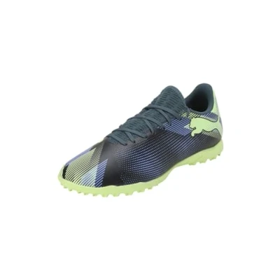 Image de Puma Future 7 PLAY TT Chaussures de foot multicrampons, Homme, Taille: 40.5, Gray skies/elektro purple/fizzy apple/white Tissu / matière synthétique