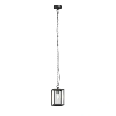 Image de Lucande Luminaire extérieur Ferda à intensité variable (Moderne) en Noir Aluminium (1 lampe,à E27), Suspension