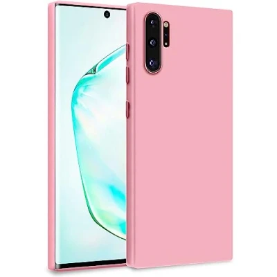 Image de MyGadget Coque pour Samsung Galaxy Note 10 Plus Case TPU Souple &amp; Soft avec Doublure Microfibre Cover Protection Extra Fine Légère Rose Clair