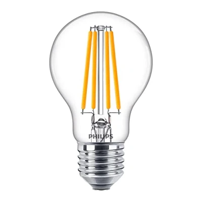 Image de Ampoule LED Philips Corepro E27 Poire Claire 10.5W 1521lm 827 Blanc Très Chaud Équivalent 100W