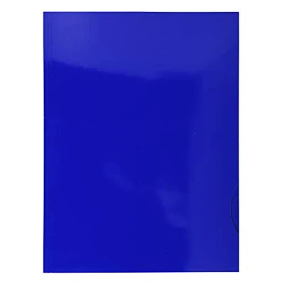 Image de Exacompta Réf. 635010E Boîte de 20 chemises présentation carte brillante 250g Chromolux A4 Bleu