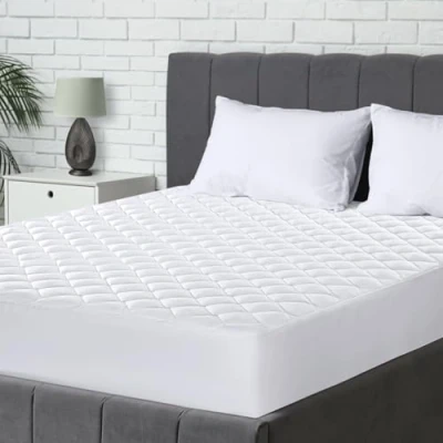 Image de Utopia Bedding Protège Matelas 90x200cm, Couvre de Extensible pour 30 cm Épais Profondeur, matelassé (Blanc)
