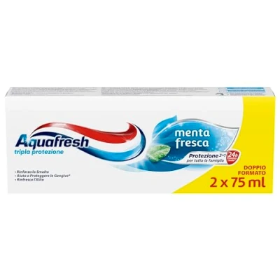 Image de Aquafresh Dentifrice triple protection à la menthe fraîche 2 x 75 ml