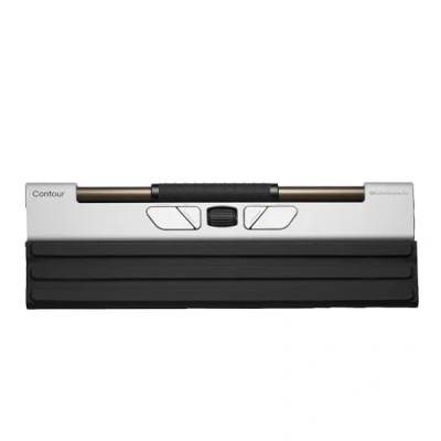 Image de Contour RollerMouse Go Souris Ergonomique centrée pour Le soulagement du Canal carpien Compacte et idéale Les déplacements Bluetooth USB Design ambidextre avec 5 Boutons