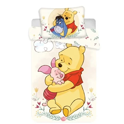 Image de Jerry Fabrics Disney Parure de lit Winnie l&#039;ourson 100 % coton Multicolore x 135 cm