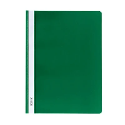 Image de Herlitz 10386951 Chemises classeurs A4, en PP, avec couverture avant transparente, lot de 10, violet a4 vert