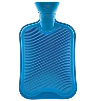 Image de Bouillotte Eau Chaude, Multipack Bouillottes Grande Capacité 1.8L, Longue Durée, Caoutchouc Naturel sans Housse (Bleu, Lot de 1)