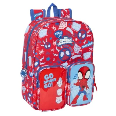 Image de Sac à dos enfant SAFTA Spiderman Adaptable au chariot Nettoyage facile Mixte