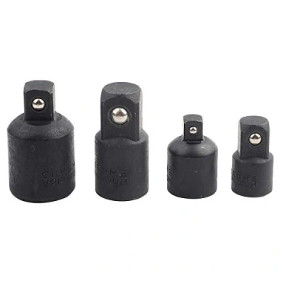 Image de Adaptateurs Augmentateurs et Réducteurs, 4 Pièces Socket Adaptor Converter Set Adaptateur de Prise 1/2&quot; 3/8&quot; 1/4&quot; Ensemble Convertisseur Tournevis pour les Conversions à Percussion