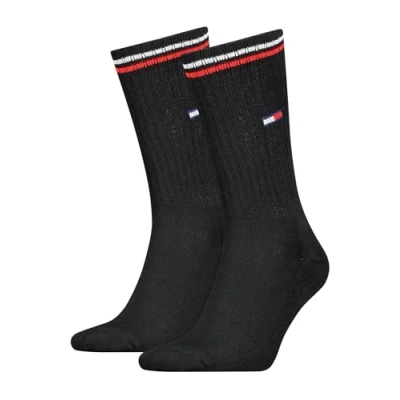 Image de Tommy Hilfiger 2ER PACK Chaussettes, Homme, Taille: 39 42, Schwarz