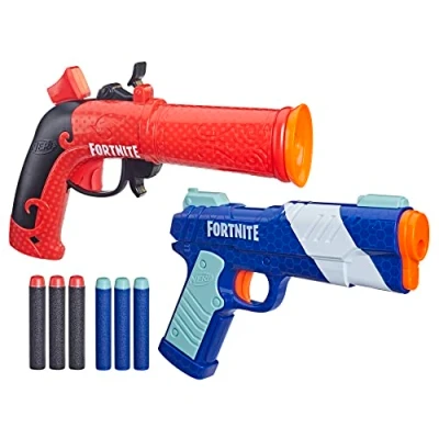 Image de Nerf Fortnite Dual Pack, inclut 2 blasters Nerf, 6 fléchettes en mousse Elite