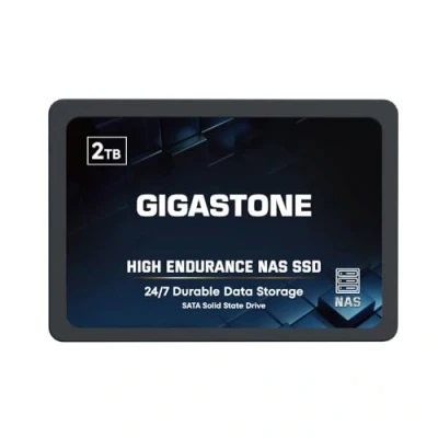 Image de GIGASTONE Enterprise 2To NAS SSD 24 h/24, 7 j/7 Endurance élevée bureau à domicile Serveurs de stockage en réseau Cache RAID 2.5&quot; SATA III Disque interne 3D NAND SLC