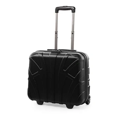Image de Suitline Trolley Pilote Cabine, Valise Rigide avec Compartiment Ordinateur Portable, Noir