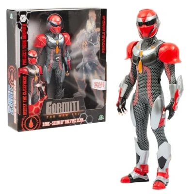 Image de Gormiti, Figurine articulée 27 cm, Scion avec projecteur, Modèle Feu Zane, pour Les Enfants à partir de 4 Ans, GRV053
