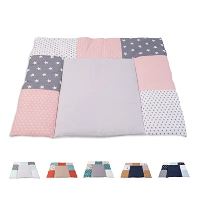 Image de ULLENBOOM ® Matelas á langer Bebe 85x75 cm, 100% matériaux OEKO TEX (Made in EU), Gris rose à Lavable et adapté aux déplacements