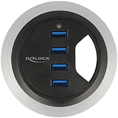 Image de DeLOCK 62868 hub &amp; concentrateur USB 3.2 Gen 1 (3.1 1) Type A 5000 Mbit/s Noir Neuf