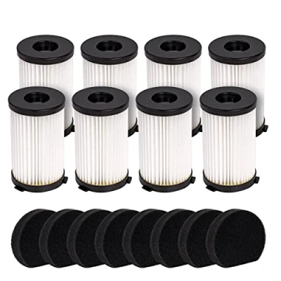 Image de FFyan 8 pièces,Filtre HEPA pour aspirateur compatible avec MooSoo D600 D601, pièce d&#039;aspirateur filaire, élément filtrant