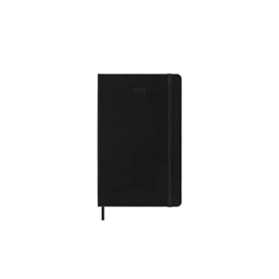 Image de Moleskine Agenda Hebdomadaire 2023, Semainier 12 Mois et Carnet De Notes, Couverture Rigide, Grand Format 13 X 21 Cm, Couleur Noir