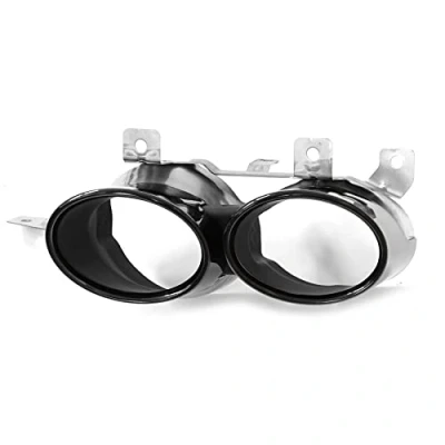 Image de Audi 4M0071762A embout d&#039;échappement droit noir chromé pour SQ7 (4M) avec unique gauche et droite