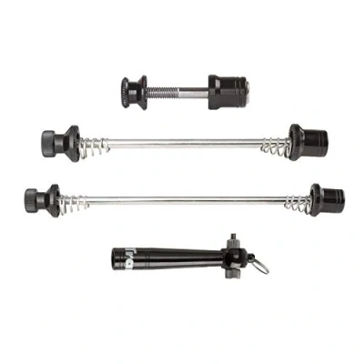 Image de TranzX Components Tranz X Broches pour boulons de siège et Roue Avant/arrière à détachement Rapide Outil sécurité Inclus Noir