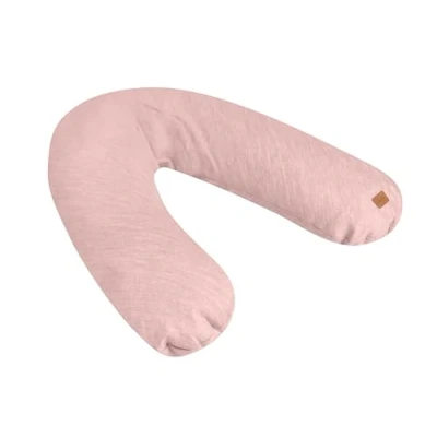 Image de Béaba, Big Flopsy, Coussin Allaitement/Grossesse, Oreiller Maternité, Multifonctions, Convient pour Dormir/Allaiter, Soutien, Hypoallergénique, Détente, Confort Optimal, Nuit Apaisée,Lin,Oekotex,Rose