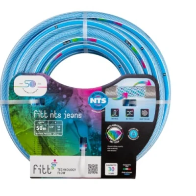 Image de FITT NTS JEANS 5/8&quot; (15 mm) 40m, Tuyau d&#039;arrosage de jardin solide et malléable pour une utilisation intensive
