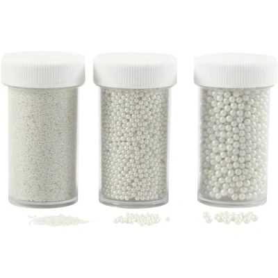 Image de Assortiment de mini bille en verre Nacré 0,6 à 3 mm pcs
