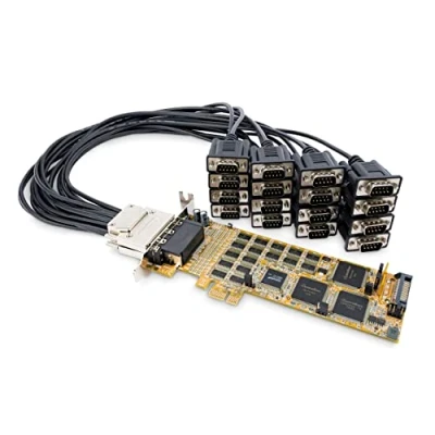 Image de StarTech.com Carte Série PCI Express 16 Ports DB9 RS232 Low + Full Profile Adaptateur Multiport PCIe (PEX16S550LP)