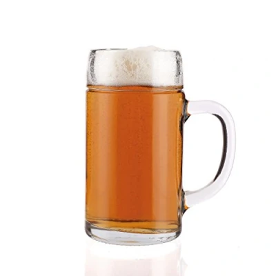 Image de Stölzle Styria Lot de 6 chopes à bière 1 l Carafe solide Chope en verre soda citron vert Passe au lave vaisselle