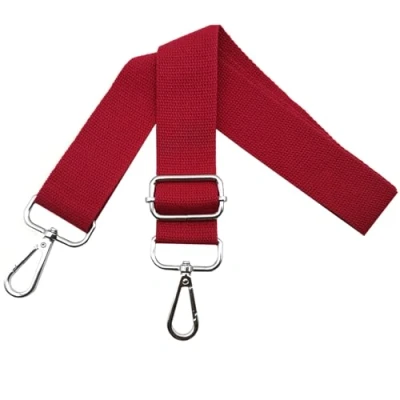 Image de Sangle Sac Bandouliere Réglable Bandoulière à Main Femme avec Mousqueton Argent 3.11cm Bretelles Larges, de Remplacement pour Crossbody, Rouge