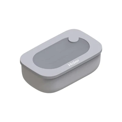 Image de Haier HAGSG4080 Boîte Déjeuner Hermétique avec Récipient Intérieur, Lavable au Lave vaisselle, Utilisable Réfrigérateur, Congélateur et Micro ondes, 12,2x12,2x6,8 cm, par Guzzini