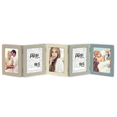 Image de Matches21 Cadre photo à clipser pour 5 photos et images, multicolore, 1 pièce, 10 x 15 cm