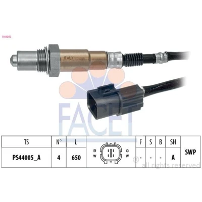Image de FACET 10.8262 Sonde lambda Made in Italy OE Equivalent chauffé, planaire, Filetage prégraissé 4 HYUNDAI: Tucson, ix35, i40 CW