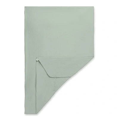 Image de hauck Drap Housse Bebe 60x120, Couvre Matelas Lit Parapluie en Coton Mousseline, Protege Lits Bébé, Lavable Machine à 60 C, Élastique, Vert Sauge