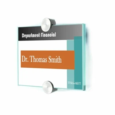 Image de TUKA i AKUT A4 Plaque de Porte Bureau, Acrylique Transparent Support pour Panneau d&#039;information, 297 mm x 210 mm, Info Sign Signalisation Montage Mural, TKD8301