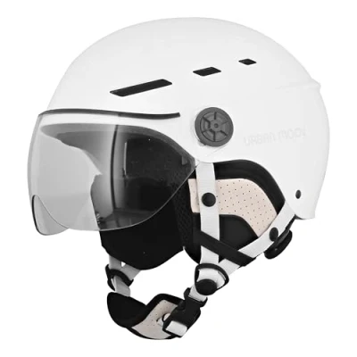 Image de T&#039;nb Casque de Protection avec visière et Cache Oreilles détachables, Taille M Blanc