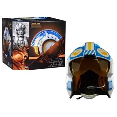 Image de Star Wars The Black Series Carson Teva, Casque électronique Premium avec LED et Effets sonores avancés, à partir de 14 Ans