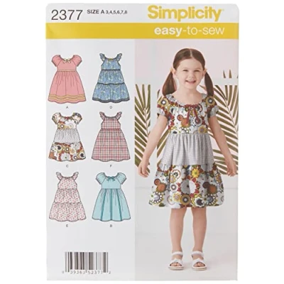 Image de Simplicity Patron de Couture en Lin, 3 4 5 6 7 8, A