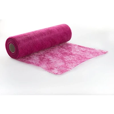 Image de Unbekannt 25 m x 30 cm Poils sizo® Chemin de Table en Non tissé Fuchsia Rose pour Mariage