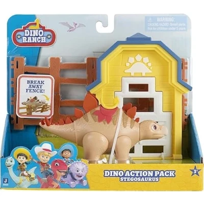 Image de Giochi Preziosi Dino Ranch Brontosaurus Playset Action avec Dinosaure, Le Dinosaure est articulé et Haut Environ 10 cm, comme vu à la télévision, pour Les Enfants partir de 3 Ans, DNA05400
