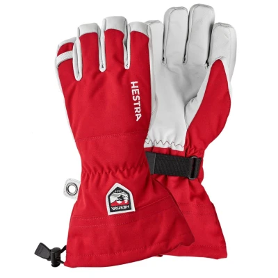 Image de HESTRA Gants Heli Ski and Ride avec gantelet, Homme Femme, 30570 560 08, Red, 8